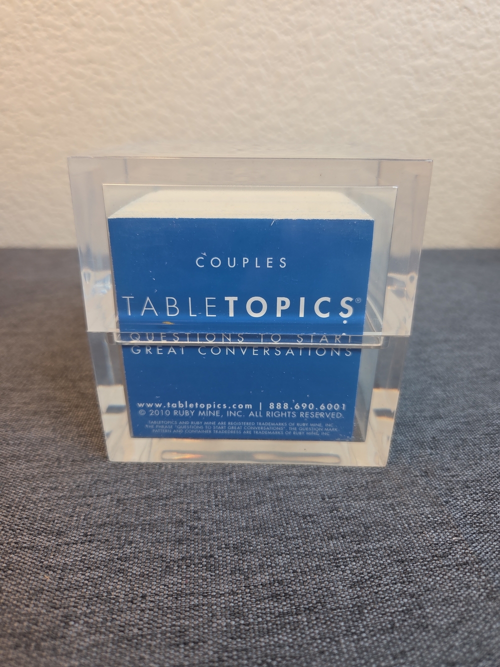 Couples Conversation Cards - White